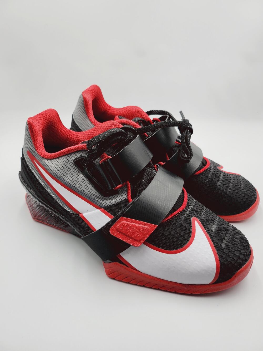 Mens Size 5.5 Nike Weightlifting Shoes Romaleos 4 Black Red CD3463-003 Womens 7